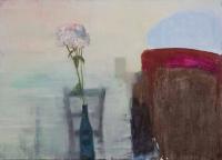 Bottle and Chrysanthemum